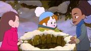 Toile et pinceaux maman pleut des cordes avec animation