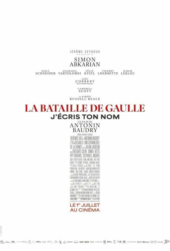 Affiche du film La bataille de gaulle jecris ton nom